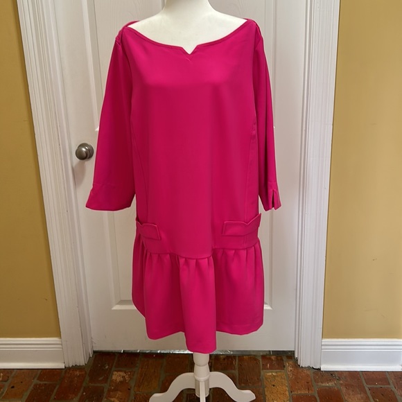 Victoria Beckham For Target Fuchsia Pink Dress sz2X - Picture 2 of 16